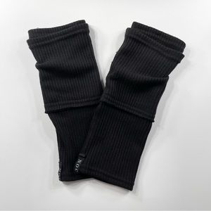 Noctex Zoe black ribbed gloves